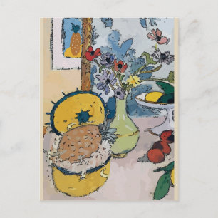 Magnolia in Vase, after Matisse Postcard