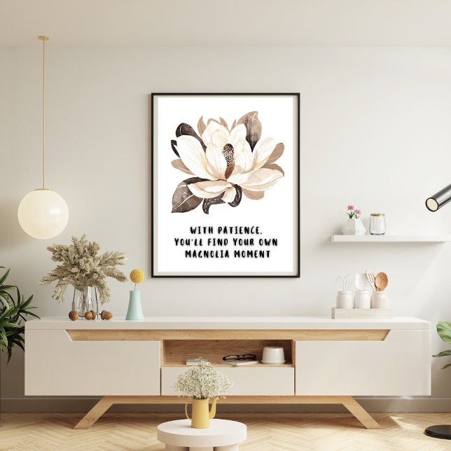 Magnolia Moment Watercolor Poster  (Magnolia Moment Watercolor Poster)