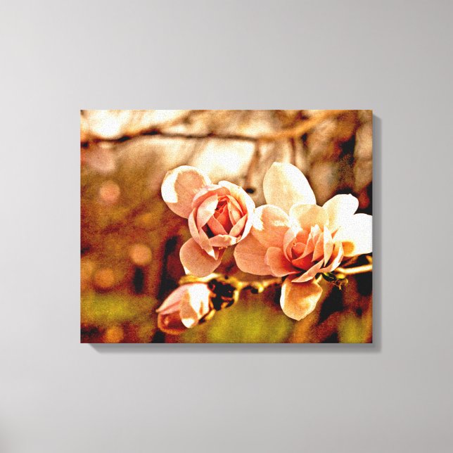 Magnolia Mood in Pink Canvas Print (Front)