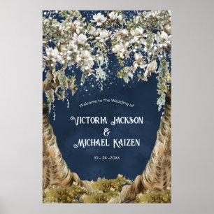 Magnolia & Moss Wedding Welcome Sign