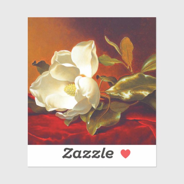 Magnolia on Red Velvet Martin Johnson Heade (Sheet)