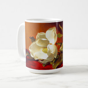 Magnolia on Red Velvet Martin Johnson Heade Coffee Mug