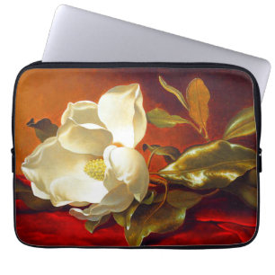 Magnolia on Red Velvet Martin Johnson Heade Laptop Sleeve