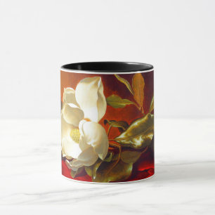 Magnolia on Red Velvet Martin Johnson Heade Mug
