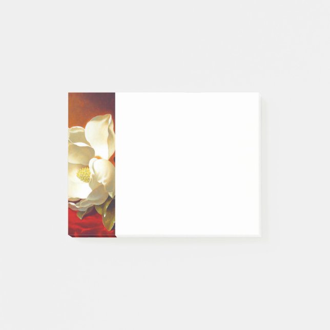 Magnolia on Red Velvet Martin Johnson Heade Post-it Notes (Front)
