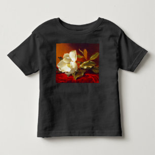 Magnolia on Red Velvet Martin Johnson Heade Toddler T-Shirt