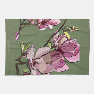 Magnolia Painted Kitchen Towel