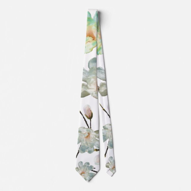 Magnolia Pattern Tie (Front)