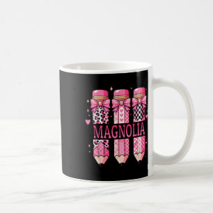 Magnolia Personalised Name Pencil Back To School  Coffee Mug