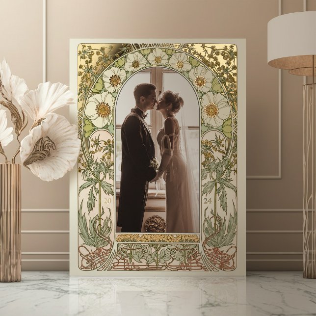 Magnolia Photo Foil Poster Art Nouveau Wedding (Creator Uploaded)