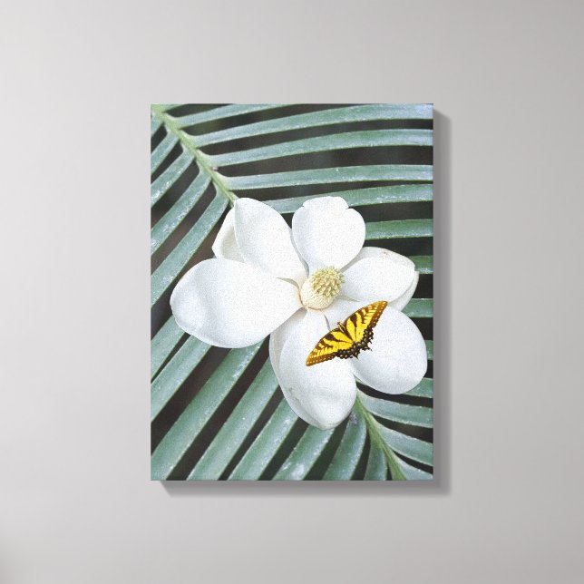 Magnolia Print, Value Poster Paper (Semi-Gloss) Canvas Print (Front)
