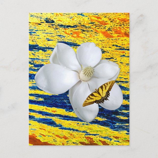 Magnolia Print, Value Poster Paper (Semi-Gloss) Holiday Postcard (Front)