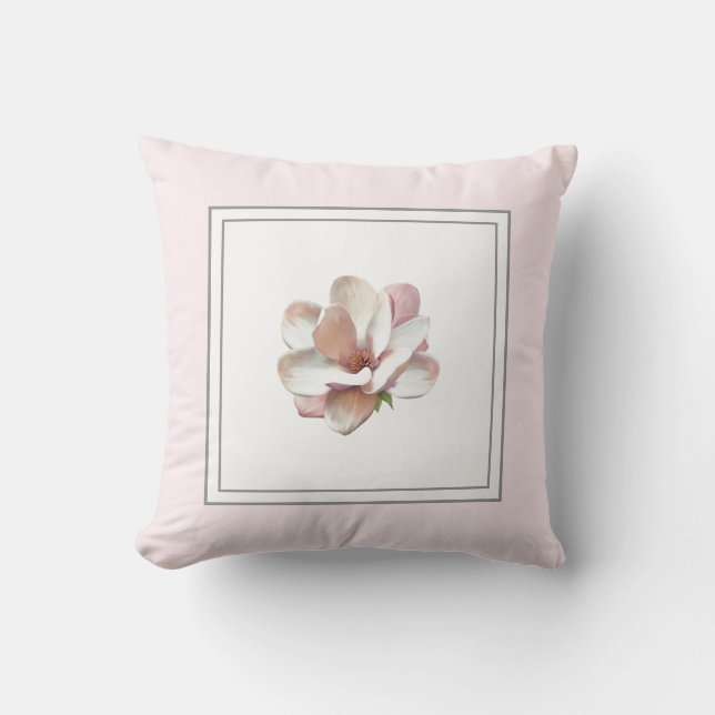 Magnolia reversible Accent Pillow (Front)