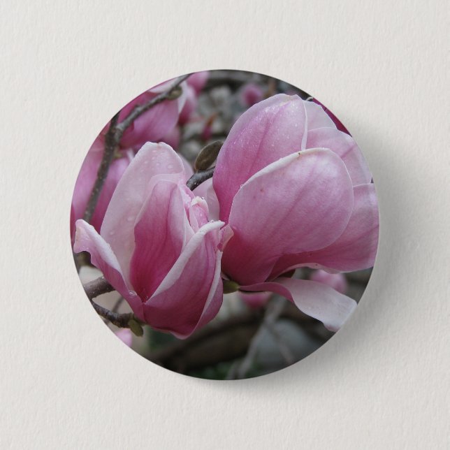 Magnolia Round Button (Front)