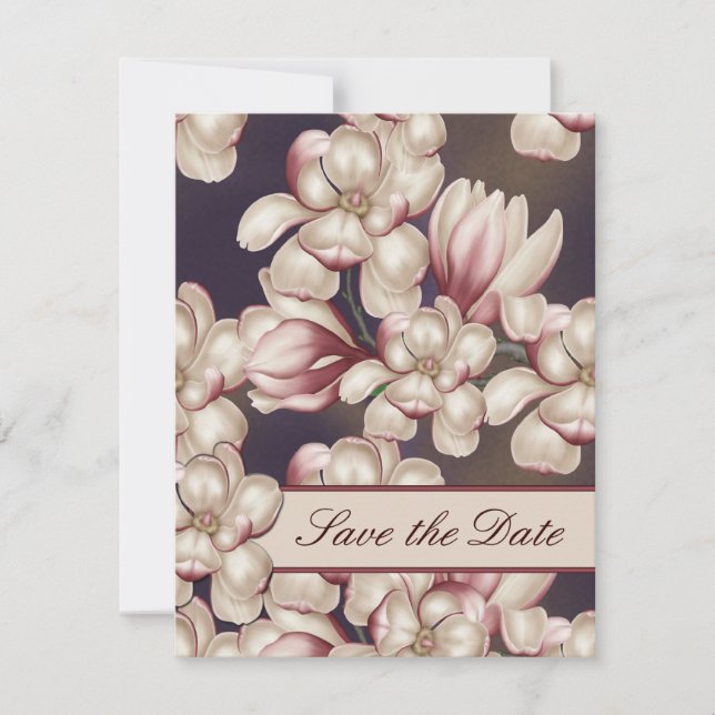 Magnolia Save The Date Wedding Magnolia Invitation (Front)