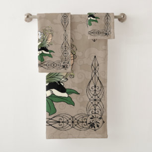 Magnolia Shadow Fairy Bath Towel Set