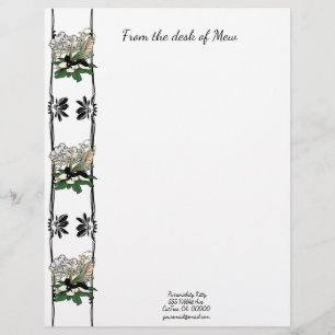 Magnolia Shadow Fairy Custom Letterhead