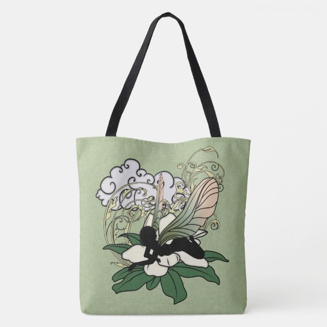 Magnolia Shadow Fairy Tote Bag (Back)