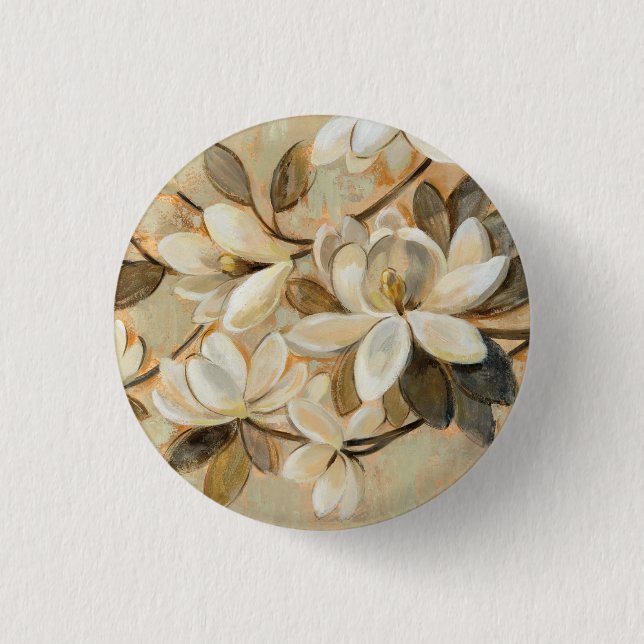 Magnolia Simplicity Cream 3 Cm Round Badge (Front)