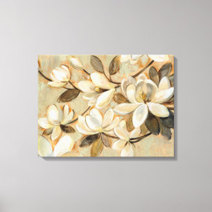 Magnolia Simplicity Cream Canvas Print