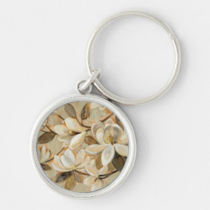 Magnolia Simplicity Cream Key Ring