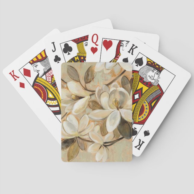 Magnolia Simplicity Cream Playing Cards (Back)