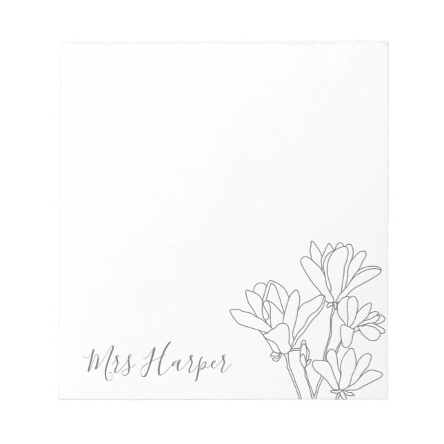 Magnolia sketch notepad (Front)