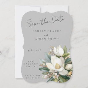 Magnolia Skye Floral Wedding Save the Date