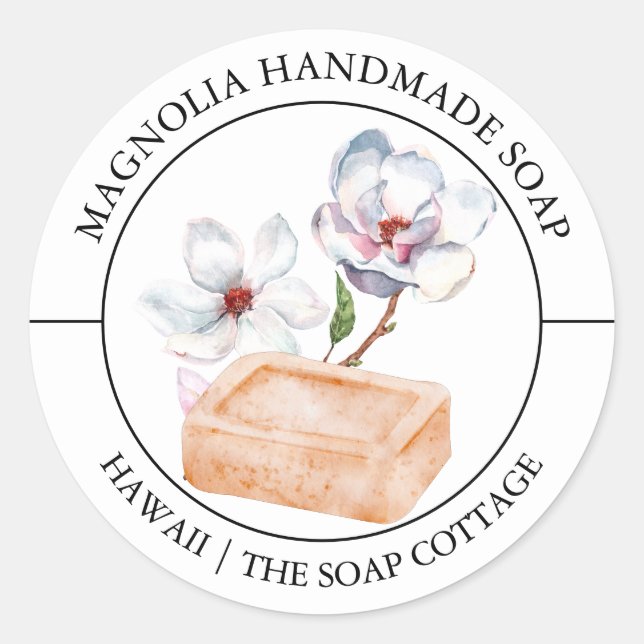 Magnolia Soap label (Front)
