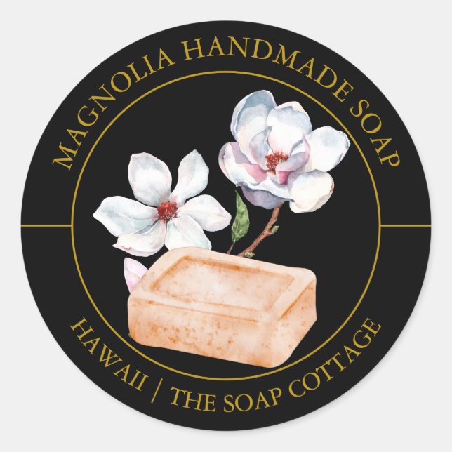 Magnolia Soap label (Front)