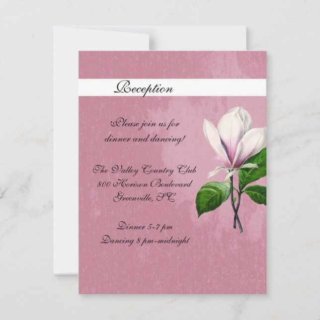 Magnolia Song Reception Card (Front)