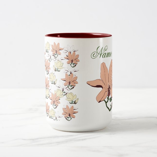 Magnolia Spring Two-Tone Coffee Mug (Center)