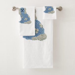 Magnolia Staffordshire Dogs Ginger  Jars Bath Towel Set