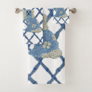 Magnolia Staffordshire Dogs Ginger Jars Bath Towel Set