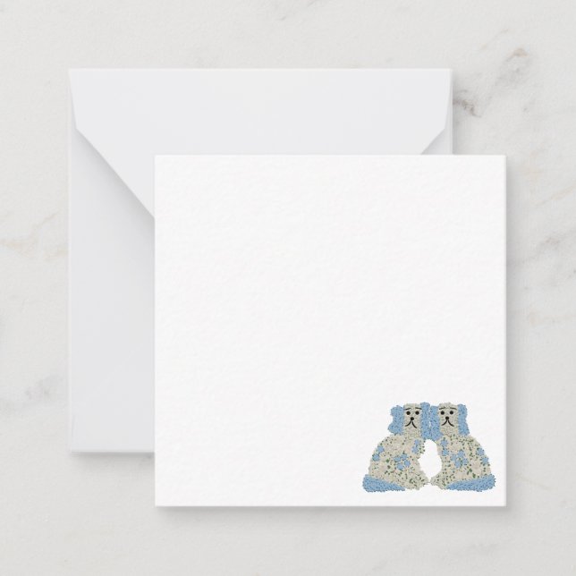 Magnolia Staffordshire Dogs Ginger  Jars Card (Front)