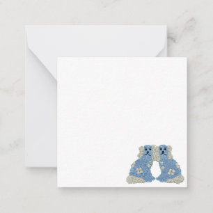 Magnolia Staffordshire Dogs Ginger Jars Card