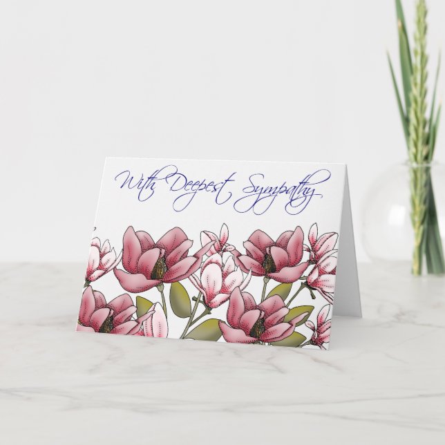 Magnolia Sympathy Card (Front)