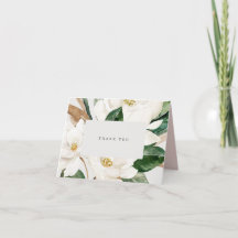 Magnolia Thank You Card