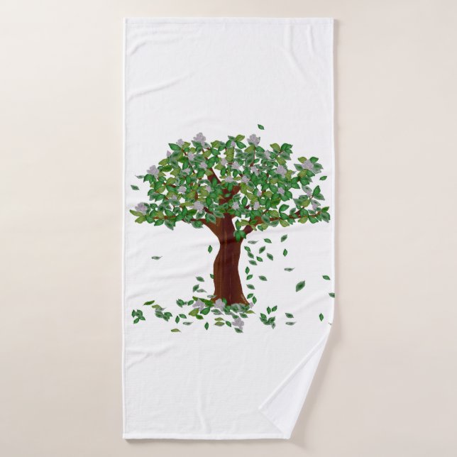 Magnolia Tree Bath Towel (Bath Towel)