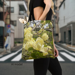 Magnolia Tree Branch Photograph  Tote Bag