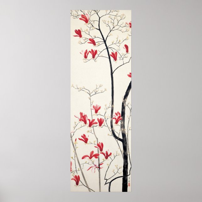 Magnolia Tree by Kobayashi Kokei, Japanese Art Poster (Front)