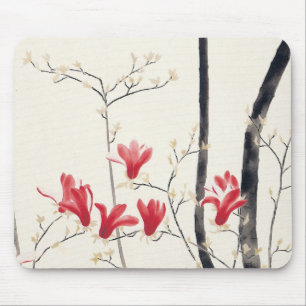 Magnolia Tree by Kobayashi Kokei, Vintage Nature Mouse Mat