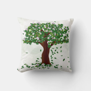 Magnolia Tree Throw PIllow