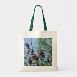 magnolia tree tote bag