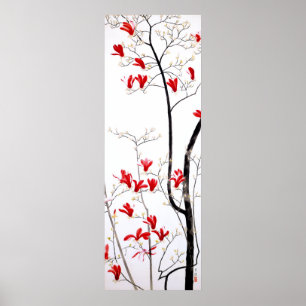 Magnolia Tree Vintage Kobayashi Kokei Poster