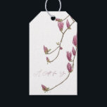 Magnolia Vine Gift Tag<br><div class="desc">A Touch of Elegance: 'Magnolia Vine' Gift Tag. Attach this tag to your gift as a personal touch. The digital oil painting of magnolia blossoms adds a touch of nature's beauty to every package. Celebrate the art of giving with style.</div>