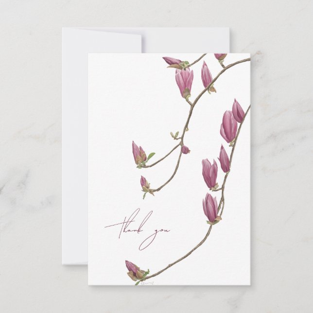 Magnolia Vine Thank You Card (Front)