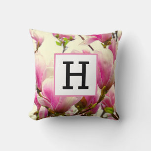 Magnolia Vintage Floral Botanical Blossom Chic Cushion