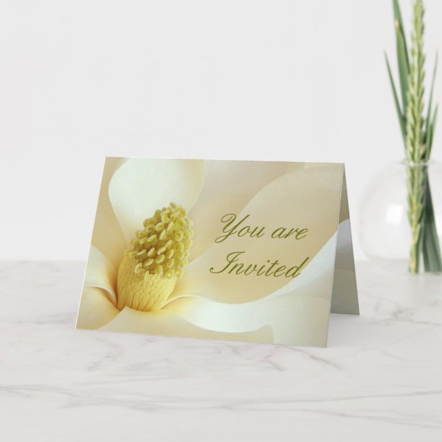 MAGNOLIA Wedding Coordinate Wedding Invitation (Front)