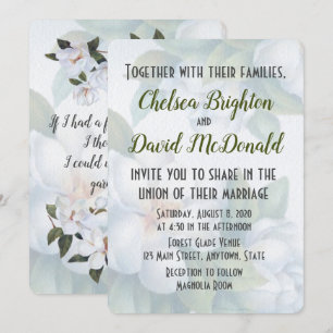 Magnolia Wedding Invitation